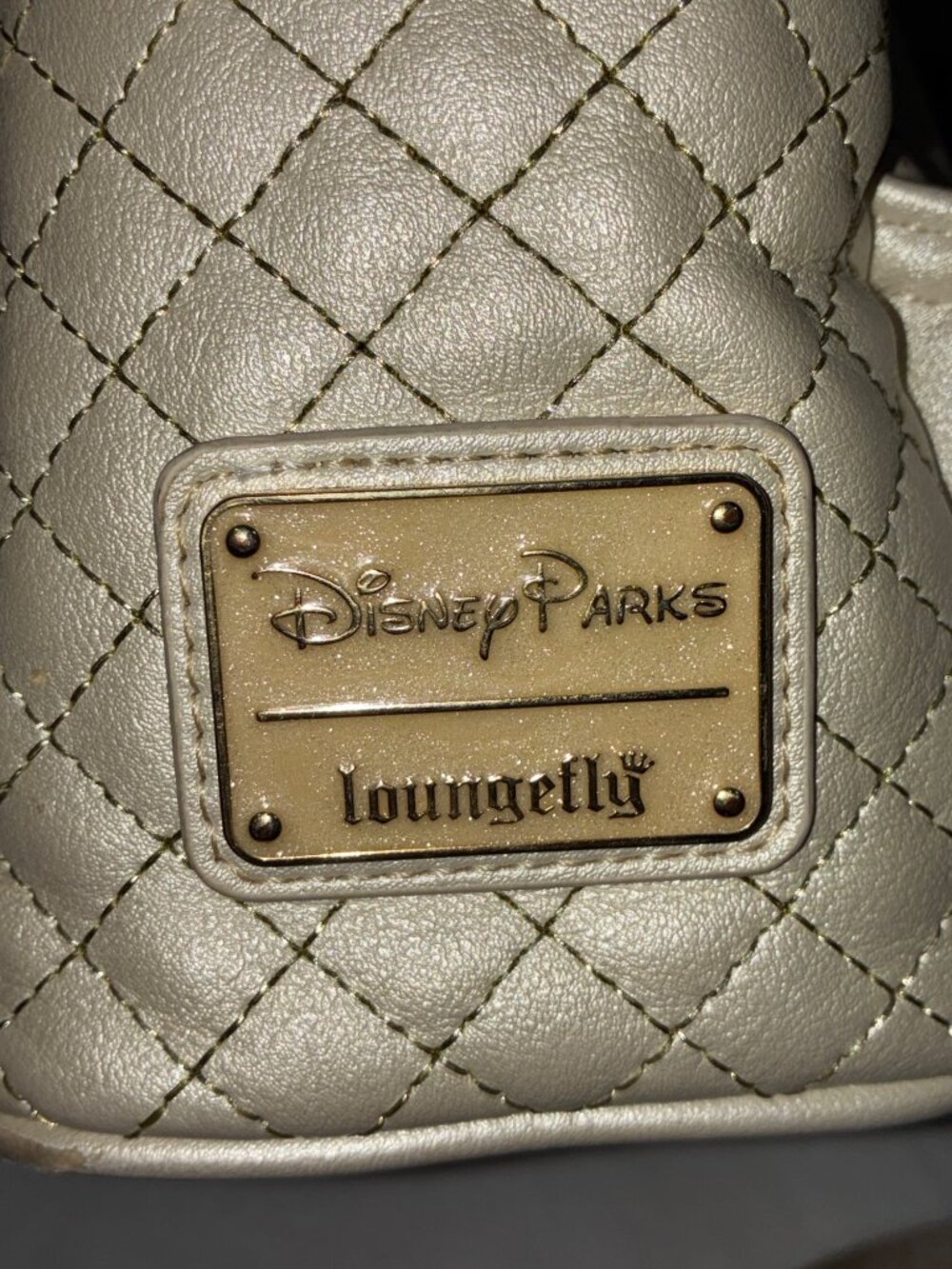 Disney Parks Loungefly 50th Anniversary Cinderella Castle Mini Backpack Gold Sta - Picture 4 of 16